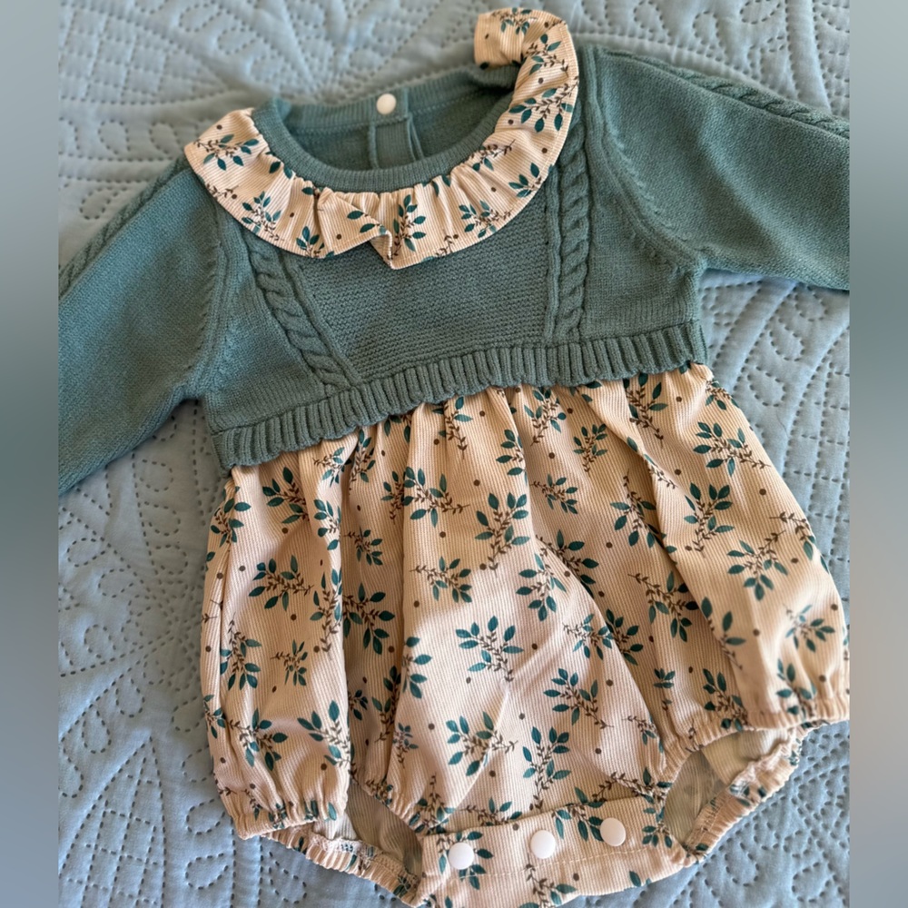 Long Sleeve Knit Romper